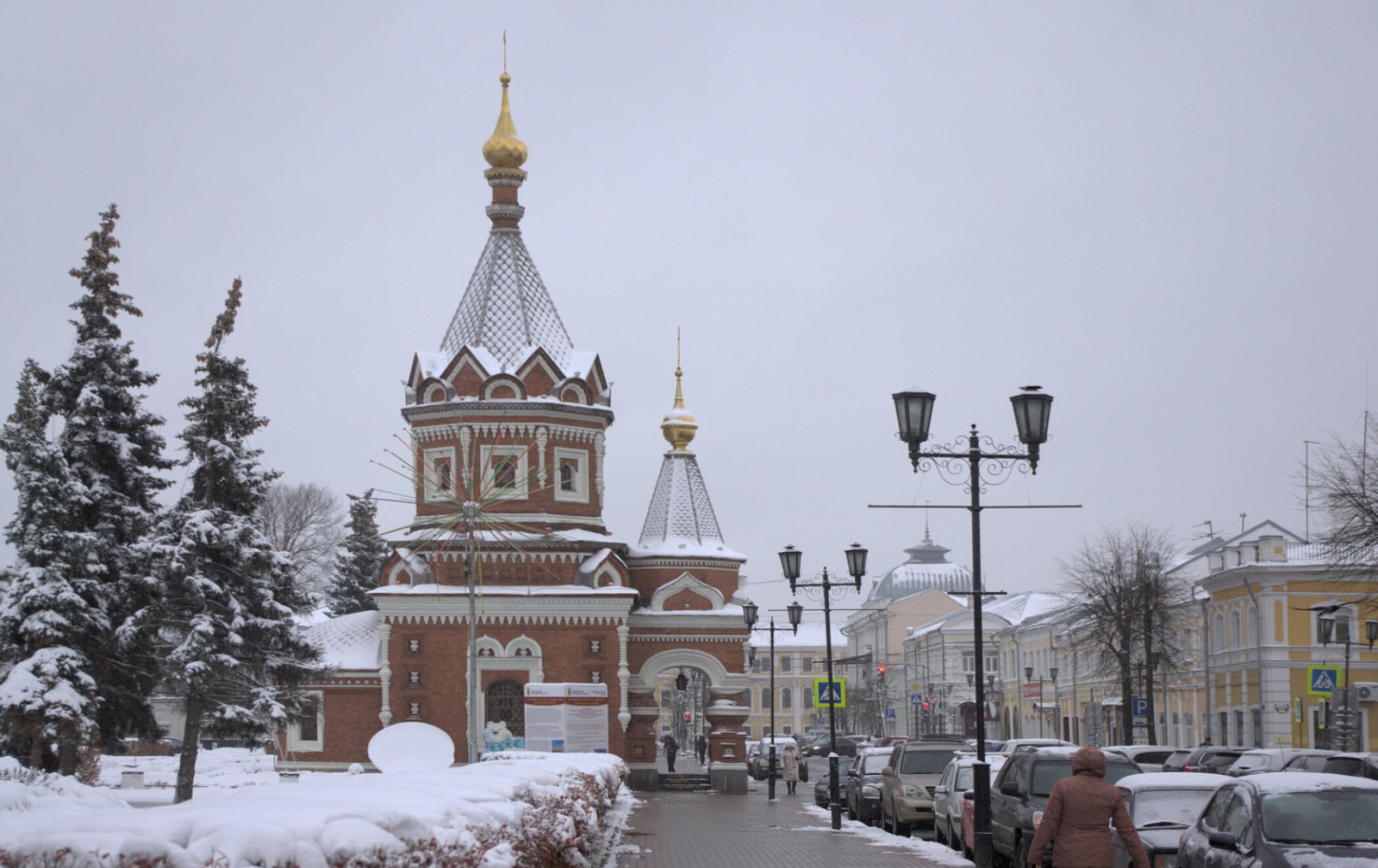 Часовня Александра Невского в Ярославле - зимняя фотография