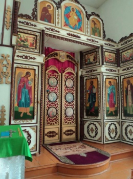 Иконостас Храма Преображения Господня в селе Кудеиха