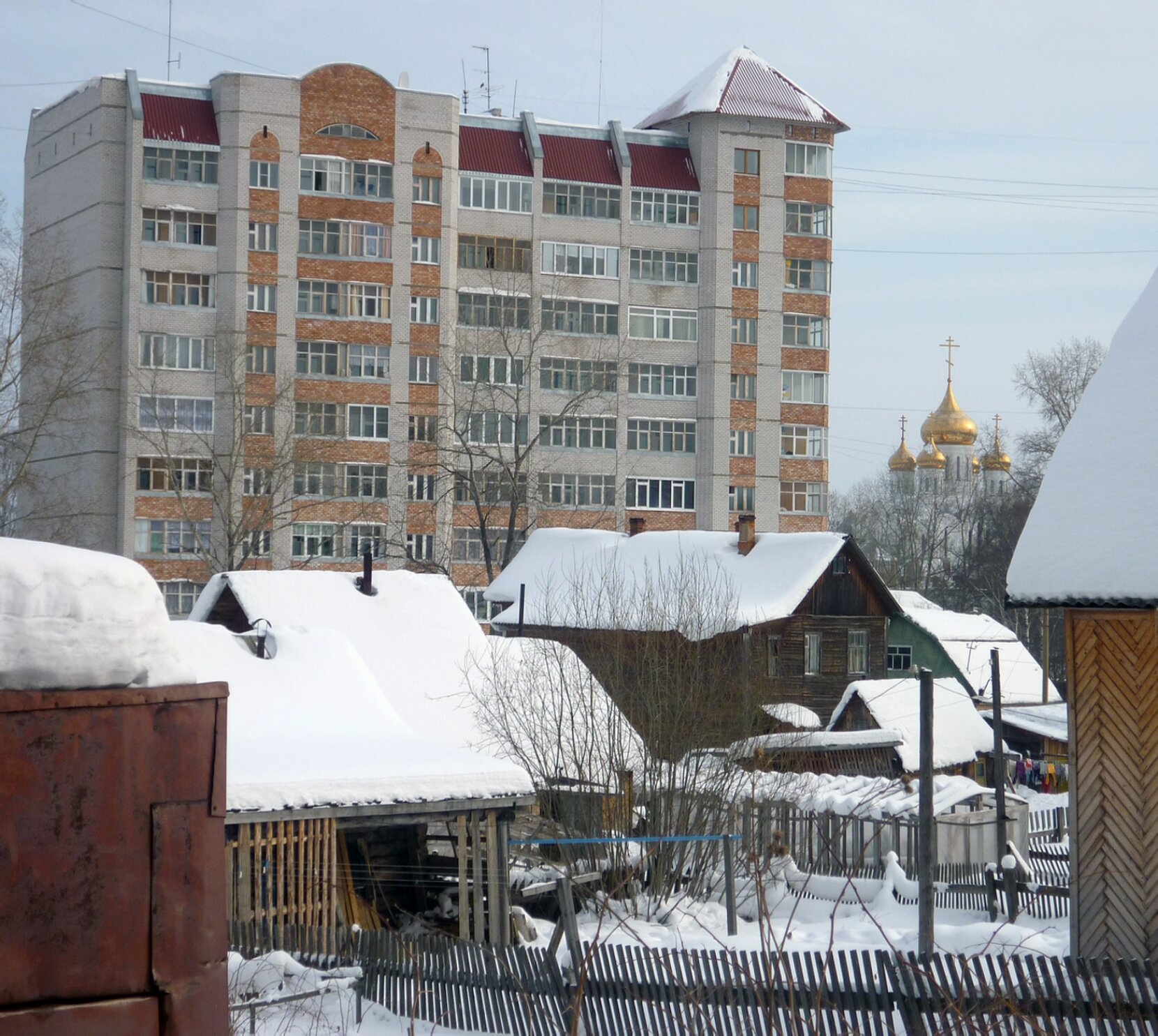 Кафедральный собор Стефана Пермского в зимнем Сыктывкаре