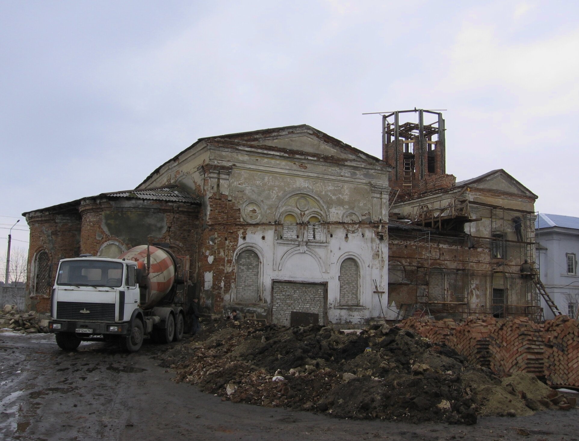 Реставрационные работы в Вознесенском мужском монастыре города Сызрани