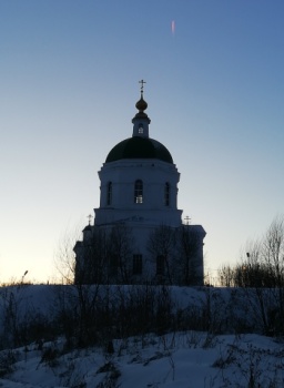 Церковь Троицы Живоначальной в Шелокше - зимняя фотография