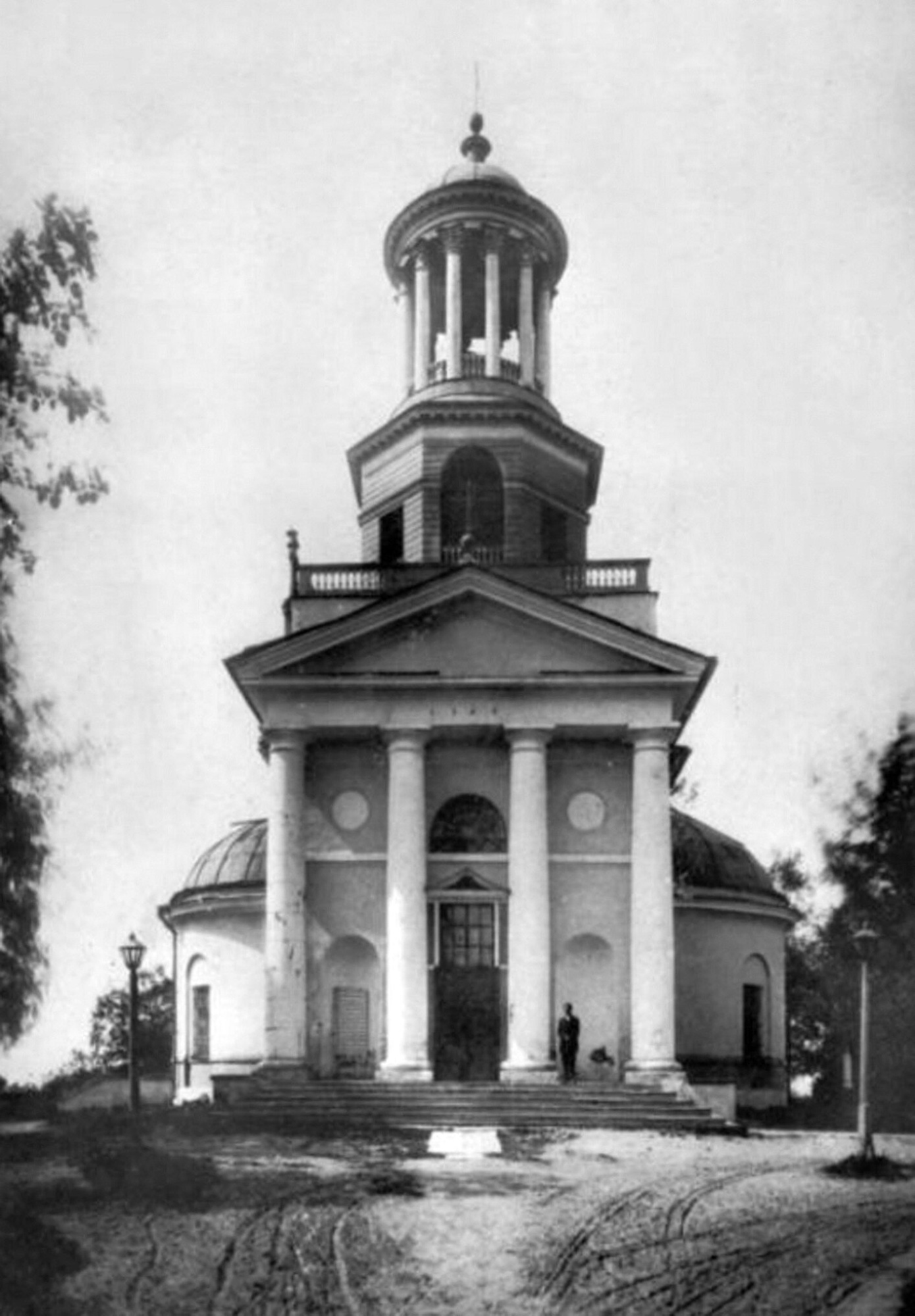 Церковь Святой Великомученицы Екатерины в Мурино на исторической фотографии
