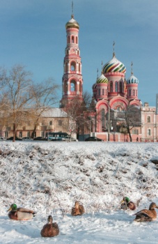 Вознесенский женский монастырь в Тамбове зимой