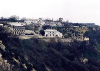 Строительство новой церкви в Свято-Георгиевском монастыре на мысе Фиолент