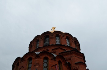 Купол Собора Александра Невского в Новосибирске