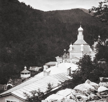 Космо-Дамиановский монастырь на исторической фотографии 1914 года