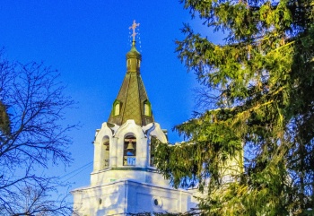 Колокольня Храма Спаса Нерукотворного в селе Прохорово