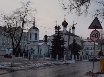 Храм Апостола и Евангелиста Иоанна Богослова в зимнем убранстве