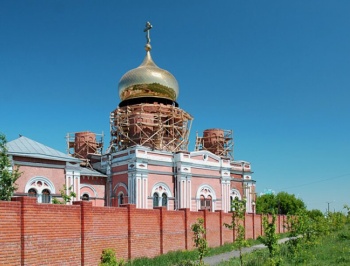 Знаменский женский монастырь в Барнауле: вид во время реконструкции