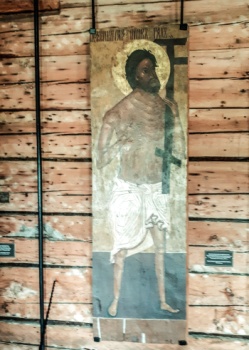 Икона Преображенской церкви на острове Кижи