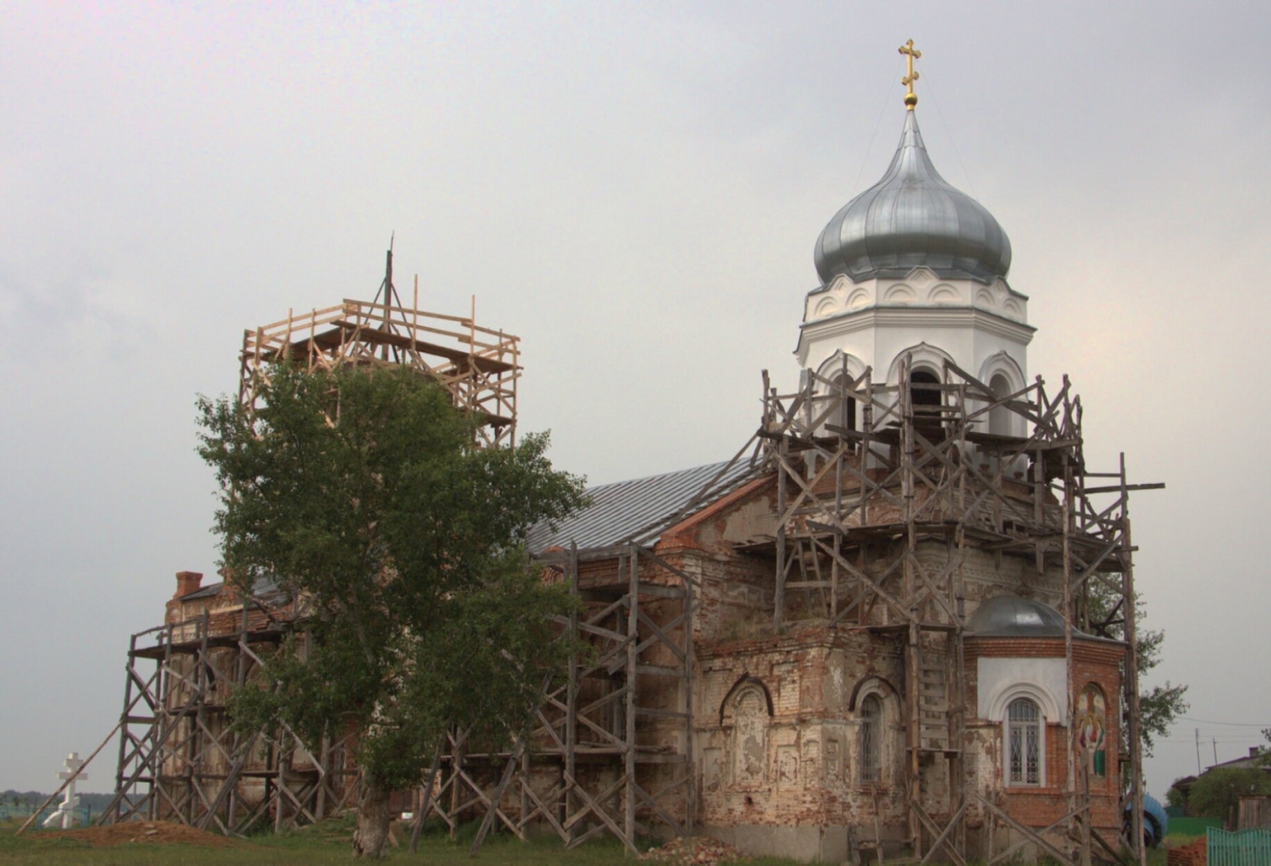 Никольская церковь в селе Черноречье - восстановление православной святыни