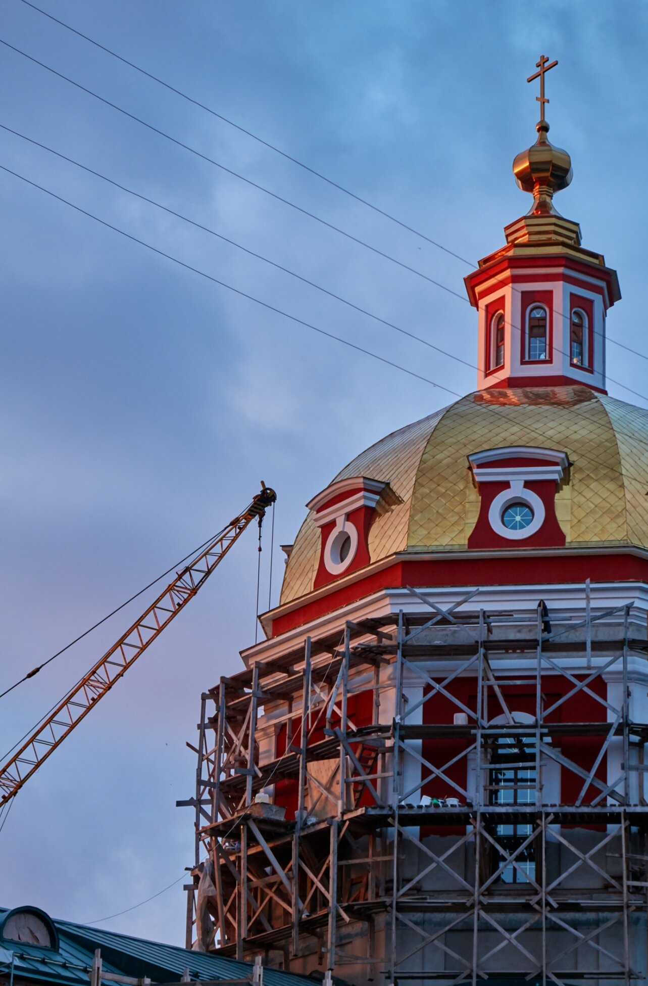 Спасский собор в Кирове во время реконструкции