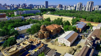 Ново-Тихвинский Александро-Невский женский монастырь с высоты птичьего полета