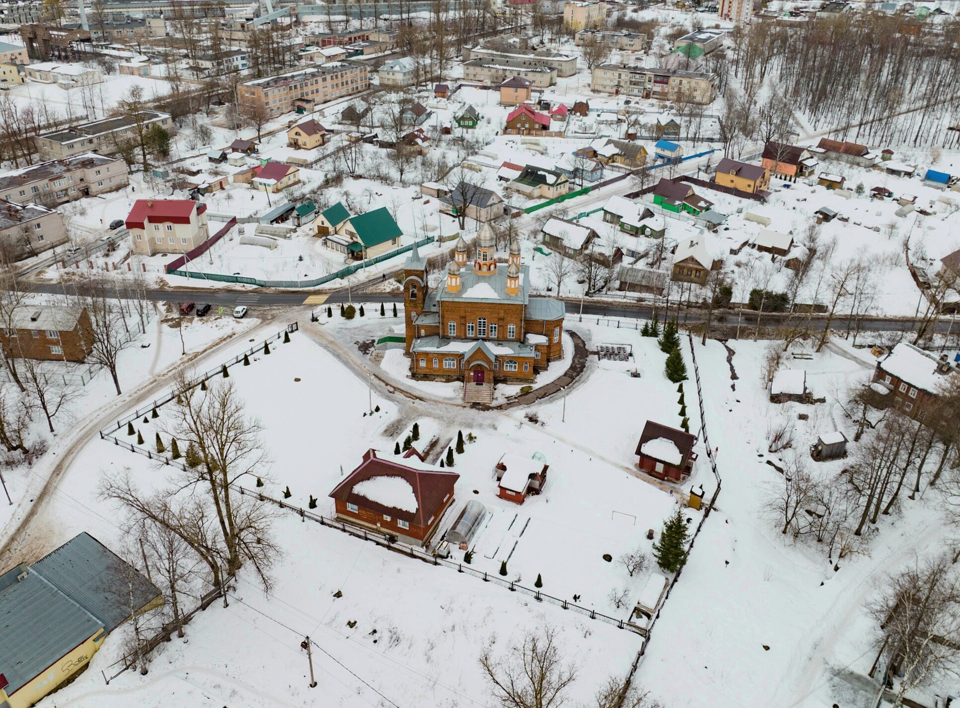 Храм Казанской иконы Божией Матери в Чудово — зимняя благодать