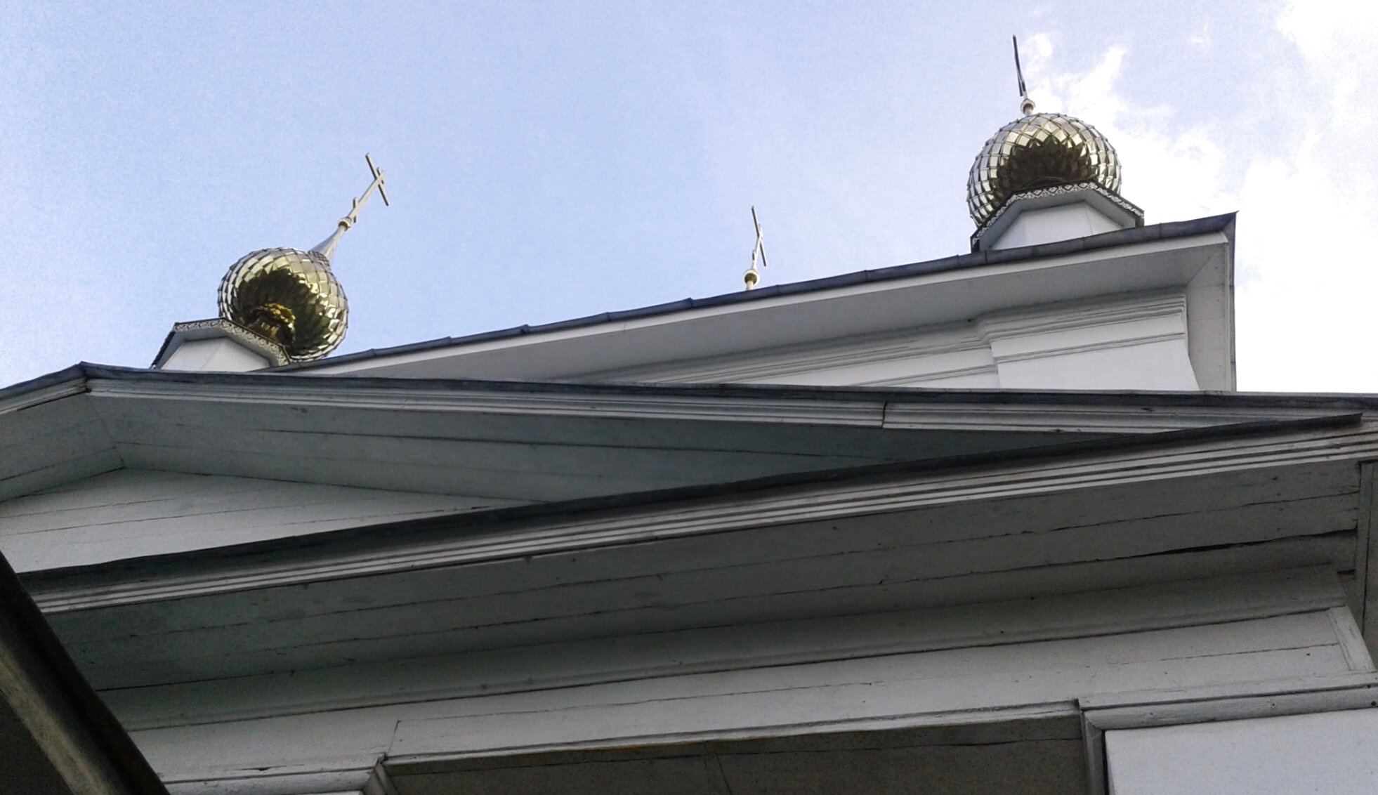 Купола Спасо-Преображенского храма в Шуе