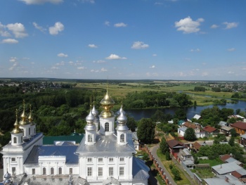 Воскресенский собор в Шуе: вид с колокольни