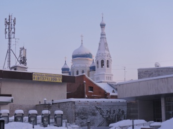 Покровский собор в Гатчине - зимняя фотография
