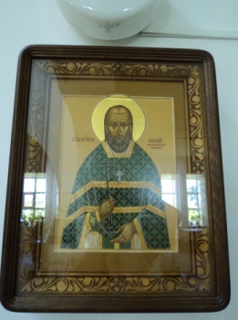 Икона святителя Василия Великого в Преображенской церкви села Кудеиха