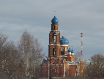 Церковь Благовещения Пресвятой Богородицы в селе Городище зимой
