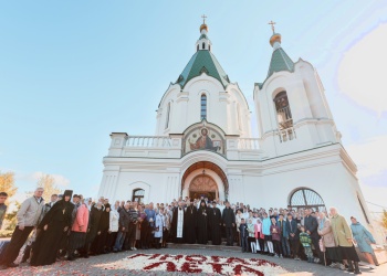 Храм Преображения Господня в Запрудне - великое освящение