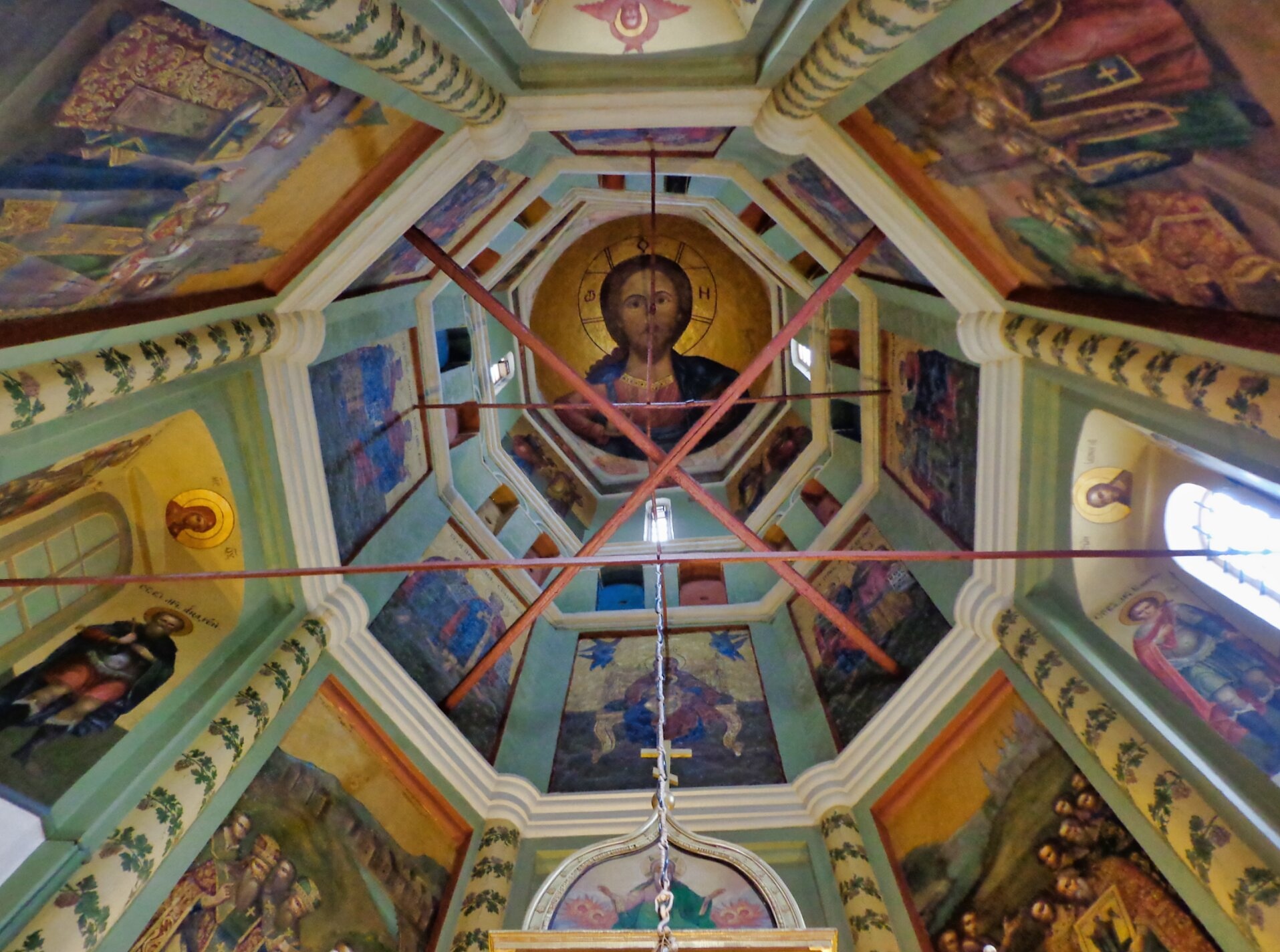 Росписной свод придела в храме Василия Блаженного