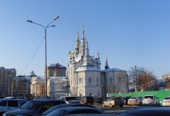 Спасская церковь в Тюмени - зимняя фотография