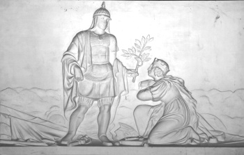 Символический барельеф в усадьбе Остафьево