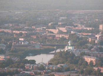 Храм Андрея Первозванного во Фрязинове: вид с высоты птичьего полета