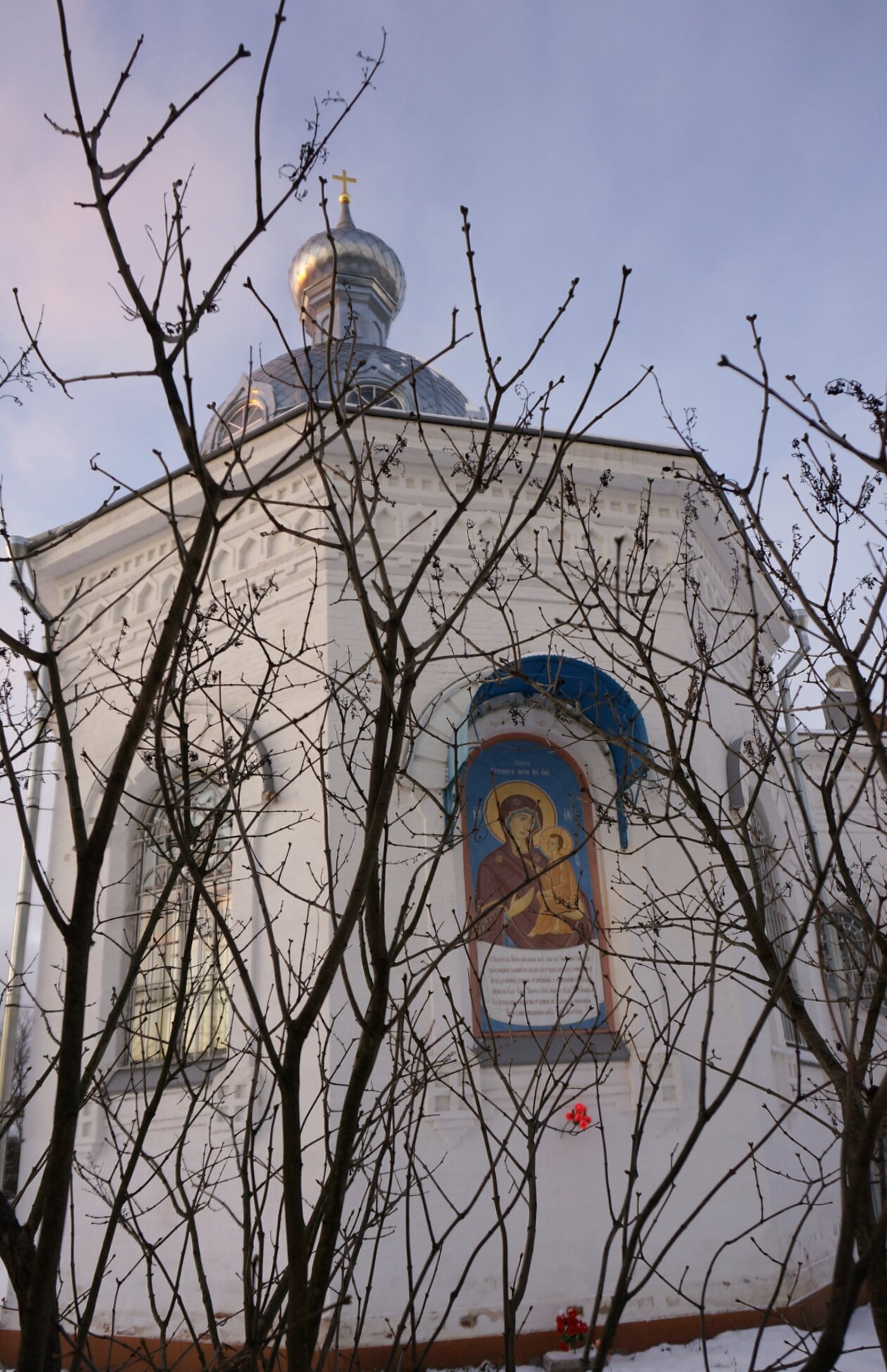 Церковь Иоанна Богослова в Новой Ладоге - зимний вид