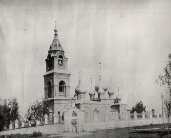 Церковь Спаса Преображения в селе Пурех - исторический вид 1903 года