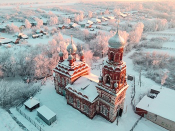 Свято-Боголюбский монастырь с высоты птичьего полёта