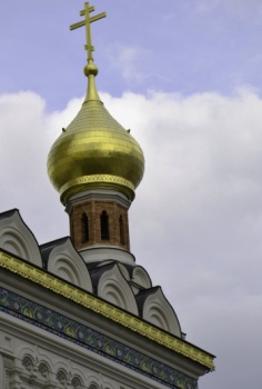 Купол и крест Свято-Никольского кафедрального собора в Вене