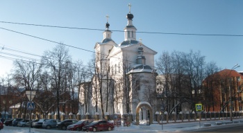 Храм Михаила Архангела в Тюмени - зимняя фотография