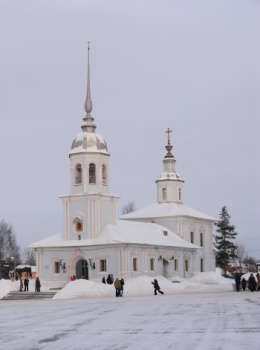 Церковь Александра Невского в Вологде — зимний вид