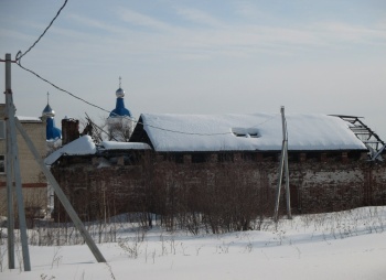 Церковь Рождества Иоанна Предтечи в Верхотурье зимой