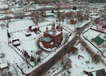 Храм Казанской иконы Божией Матери в Чудово зимой