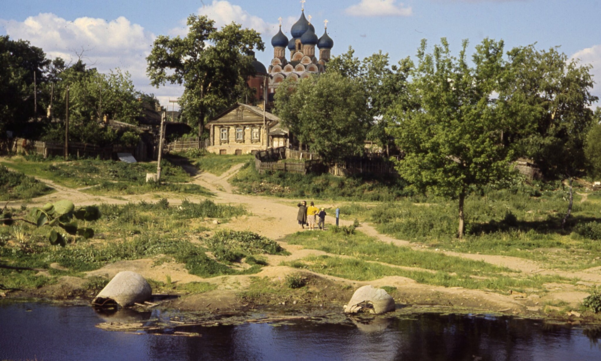 Тихвинская церковь в Алексеевском - исторический вид