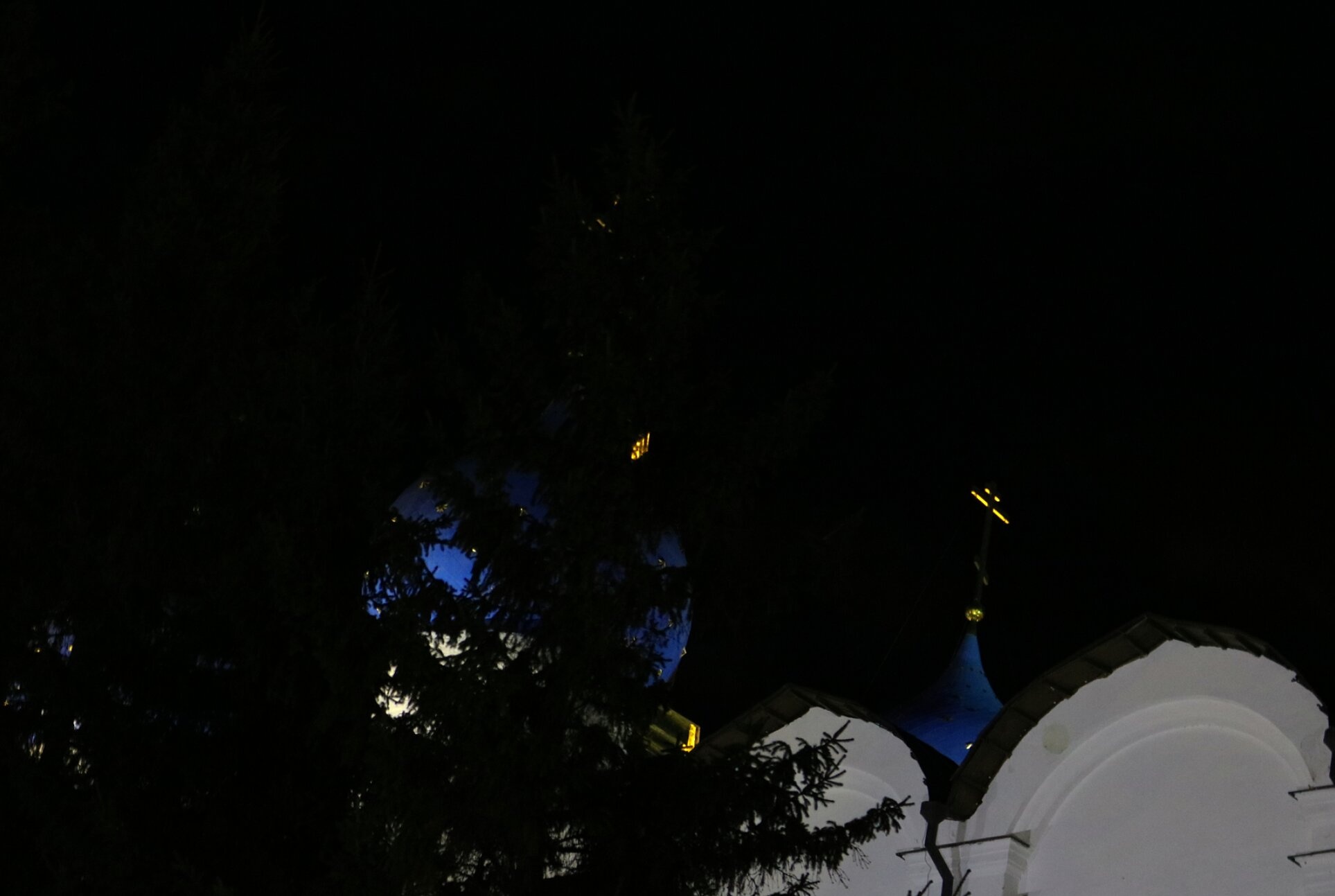 Благовещенский собор Казанского кремля - ночная фотография