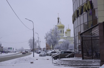 Троицкий храм в Раменском зимой
