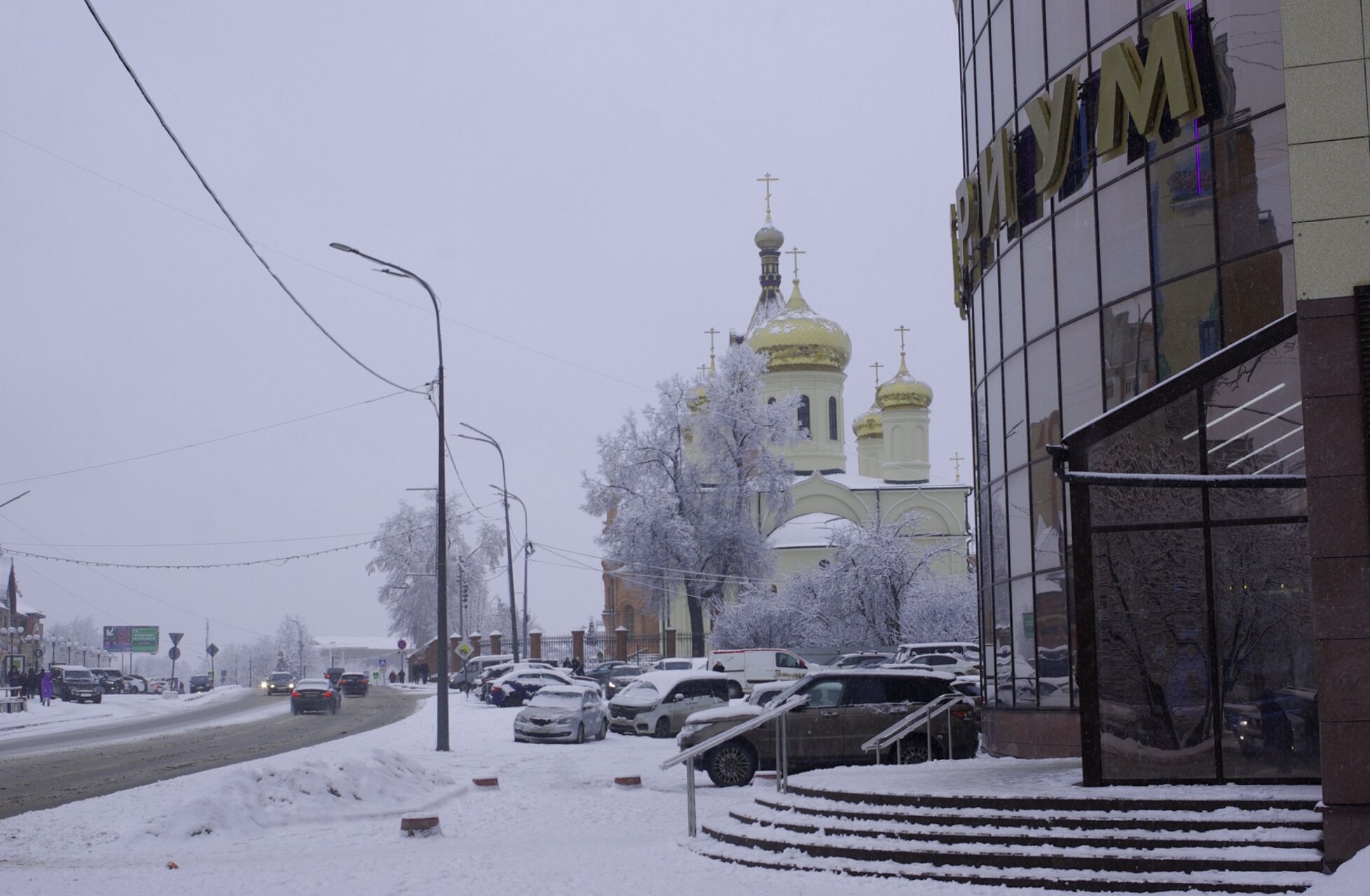 Троицкий храм в Раменском зимой