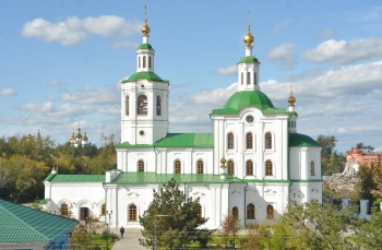 Фотография Вознесенско-Георгиевской церкви в Тюмени