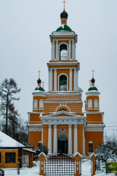 Храм Преображения Господня в Спас-Заулке зимой