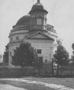 Спасо-Преображенская церковь в Чечерске на исторической фотографии