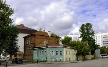 Улица в Старо-Татарской слободе Казани - историческая архитектура