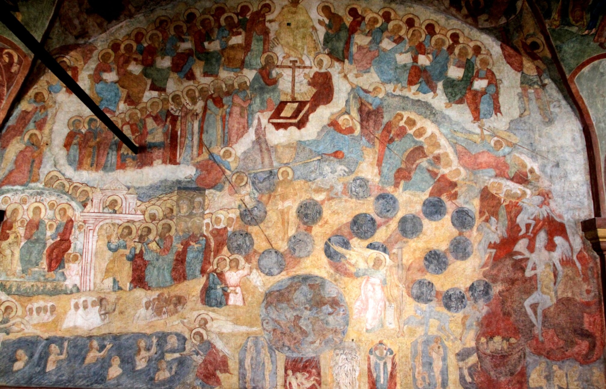 Фреска Страшного суда в Троицком соборе Ипатьевского монастыря