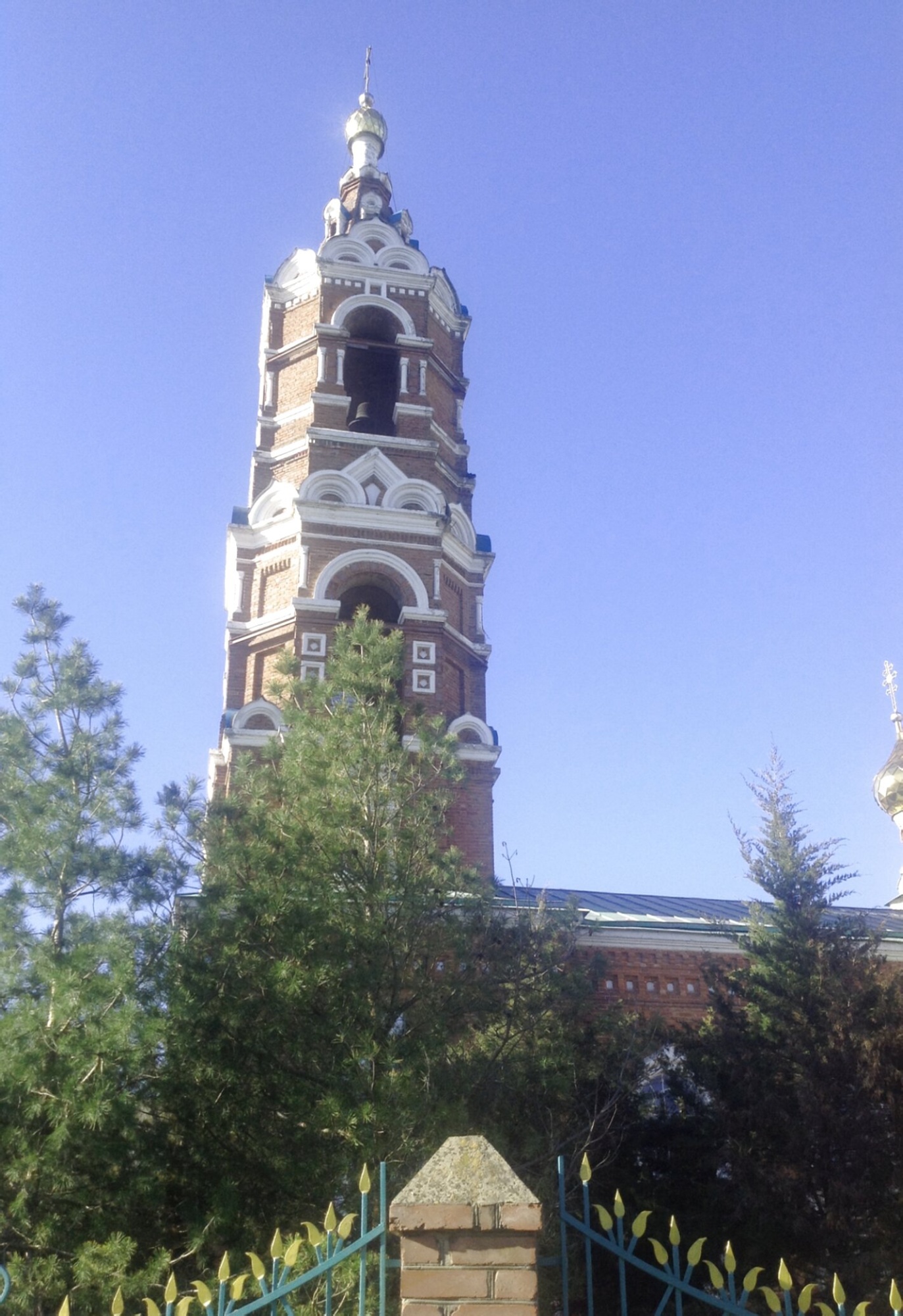Колокольня Спасо-Преображенского храма в станице Обуховка