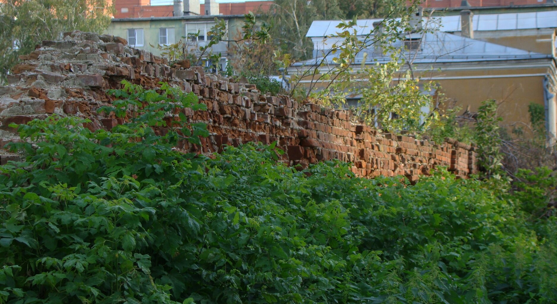 Фрагмент исторической ограды Казанского Явленского женского монастыря в Рязани