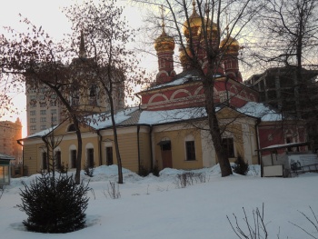 Храм Святителя Николая Чудотворца в Щепах - зимняя фотография