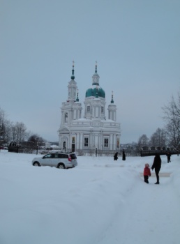 Екатерининский собор в Кингисеппе - зимняя фотография