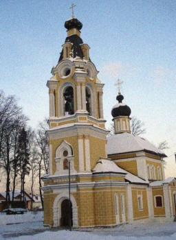 Храм Успения Пресвятой Богородицы в Архангельском-Тюрикове зимой